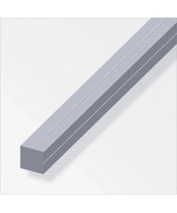 ALFER Barra quadrata alluminio grezzo 7,5 mm x 1 m per costruzioni