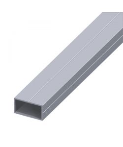 ALFER Tubo Rettangolare Alluminio Naturale 11,5x19,5 mm Lunghezza 1 m