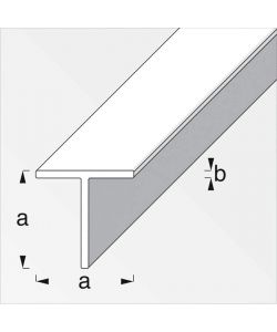 ALFER Profilo quadrato a T alluminio naturale 19,5x1,5mm lunghezza 1m