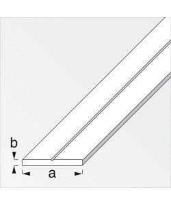 ALFER Barra Piatta Alluminio Naturale 15,5x2mm Lunghezza 1m