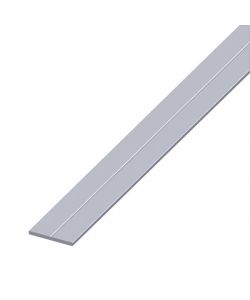 ALFER Barra Piatta Alluminio Naturale 19,5x2 mm - Lunghezza 2,5 m