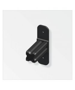 Alfer Giuntura Flangiata Nera 23,5 mm per Tubi Quadrati in Plastica