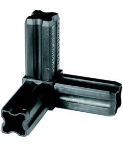 Alfer Congiuntore Angolare 90� 3 Perni 23,5 mm Nero per Fissaggi