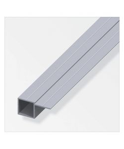 ALFER Tubo quadrato alluminio 23,5 mm 1 m lato sfalsato naturale