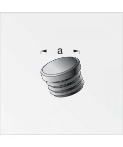 Alfer Tappi Lamelle Tondi Plastica Neri 15,5 mm Confezione 2 pz