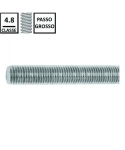 Alfer Barra Filettata Acciaio Zincato M5x0,8 Lunghezza 1 m Bianco