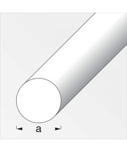 ALFER Barra Tonda Acciaio Laminato 10mm x 1000mm Grigio Acciaio 1m