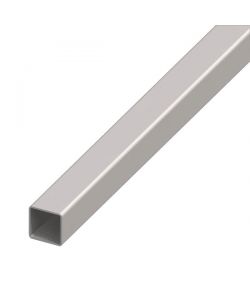 ALFER Tubo Quadrato Acciaio 20x20mm Spessore 1mm Lunghezza 1m Grigio