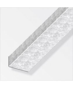 Alfer Aluminium Angolo in acciaio zincato 23,5x43,5 mm 1 m argento