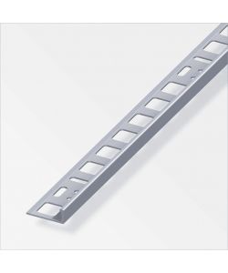 Alfer Profilo Angolare 8x21mm Alluminio Naturale 2,5m per Piastrelle