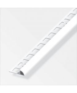 Alfer Profilo a Quadrante Bianco Brillante PVC Rigido 2,50 m 8 mm