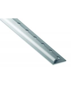 Profilo Jolly Alluminio Argento Satinato 10mm x 2500mm per Rivestimenti