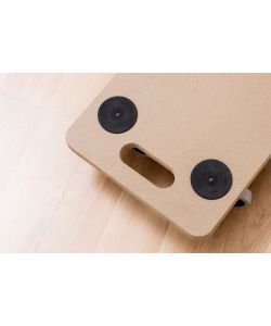 Masidef Carrello a Pianale in MDF - Ruote in Plastica - 59x29x11cm