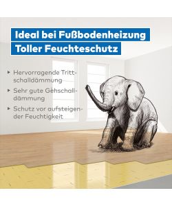 Selitflex Sottopavimento AquaStop color Oro 1,2x15m 1,6 mm 18 mq