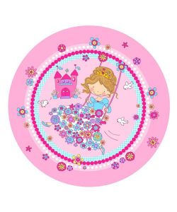 10 Piatti di carta rotondo  23 cm 'Princess Friends'