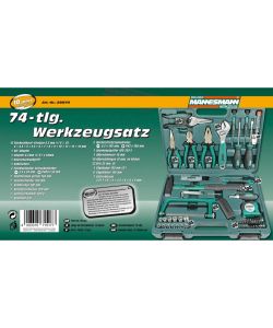 Brder Mannesmann Set di Attrezzi Manuali 74 pz 29074