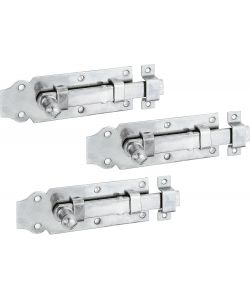 GAH-Alberts Chiavistello Dritto 120 mm Zincato Giallo - Set da 3 Pezzi