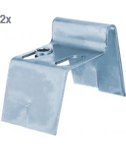GAH-Alberts Sostegno Calcestruzzo 100 mm Zincato Blu Set 2 Pezzi
