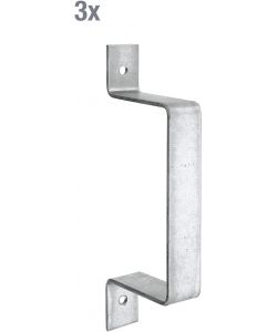 GAH-Alberts Staffa per Recinzione Zincata a Caldo 40x320 mm Set 3Pz