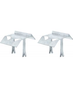 Alberts Supporti da Appoggio Zincati a Caldo 125x47 mm Set 2 Pezzi
