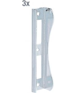 GAH-Alberts Battuta Cancello Zincato Galvanico 3Pz 37x181 mm