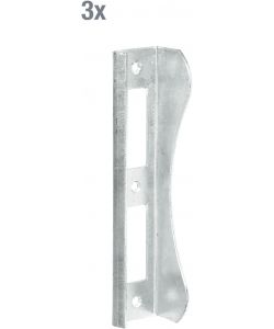GAH-Alberts Battuta per cancello zincata a caldo 37x181 mm set 3pz