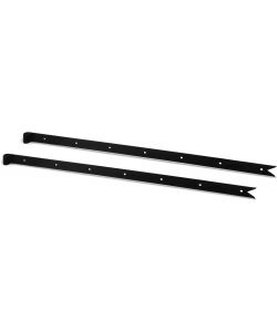 GAH-Alberts Nastro Dritto 2Pz Nero 1000x40mm per Fissaggio Porte e Cancelli