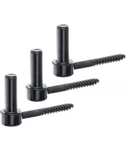 GAH-Alberts Gancio a J avvitabile nero diam.16mm lunghezza 110mm 3pz