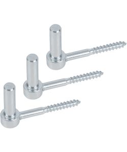 GAH-Alberts Gancio a J avvitabile blu 14 mm - set 3 pezzi per fissaggi