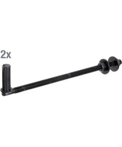 GAH-Alberts Morsetti a J da avvitare 2pz Ø16mm vernice nera 315mm