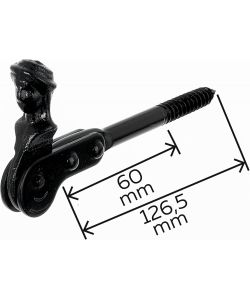 GAH-Alberts Fermaporta Testa di Pastore Nero Set 3 Pezzi Acciaio Ø10 mm