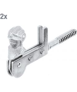 GAH-Alberts Fermaporta Testa di Donna Zincato Galvanicamente 115 mm 2pz