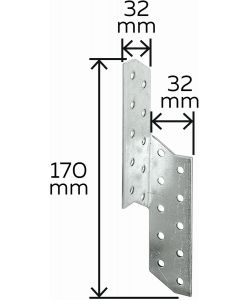 GAH-Alberts Tassello Ancoraggio Zincato 32x32x170 mm Set 12 Pezzi