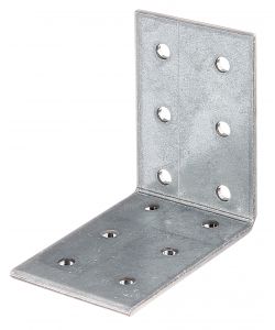 Squadretta giunzione angolare multiforo 60x60x40x2,5 mm