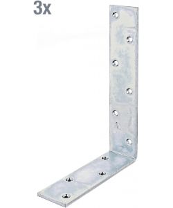 GAH-Alberts Angolare per Arcarecci 160x240x50 mm Acciaio Zincato Giallo 3 Pz