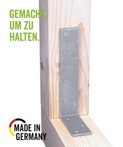 GAH-Alberts Angolare per Arcarecci 160x240x50 mm Acciaio Zincato Giallo 3 Pz