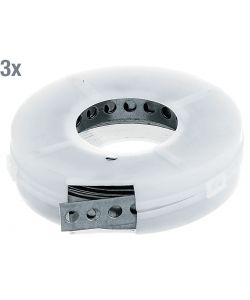 GAH-Alberts Nastro perforato zincato 17 mm x 3 m set da 3 pezzi