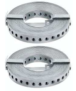 GAH-Alberts Nastro perforato zincato 17 mm x 10 m - Set 2 pezzi