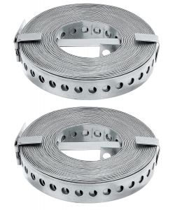 GAH-Alberts Nastro forato Sendzimir zincato 20 mm x 10 m - Set 2 pezzi