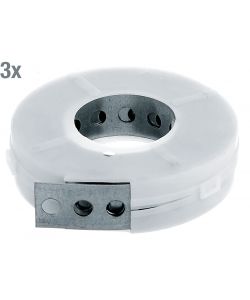 GAH-Alberts Nastro perforato zincato 20 mm x 3 m set da 3 pezzi