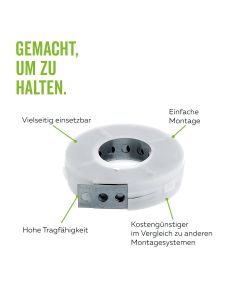 GAH-Alberts Nastro perforato zincato 20 mm x 3 m set da 3 pezzi