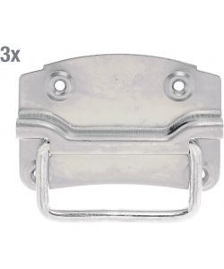 GAH-Alberts Maniglia per baule acciaio galvanizzato giallo 120x85 mm - set 3 pezzi