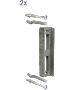 GAH-Alberts Set 2 Fermi per Cassaforte Acciaio Zincato H172mm D40mm