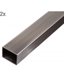 GAH-Alberts Tubo Rettangolare Acciaio 1000x40x30 mm Set 2 Pezzi