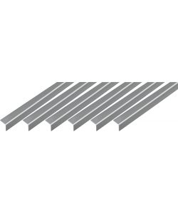 GAH-Alberts Profilo Angolare Autoadesivo PVC-U Effetto Acciaio Inox 1000 mm Set 6