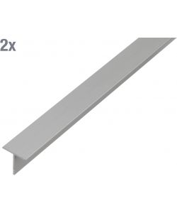 GAH-Alberts Profilo a T in alluminio naturale 1000x35x35 mm 2pz