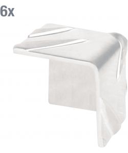 Alberts Protezione Angolare Alluminio 23,5x23,5 mm Set 6 Pezzi