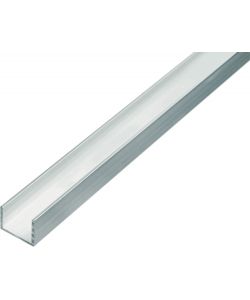 Alberts Profilo a U in alluminio naturale 1000x10x8 mm set 10 pezzi