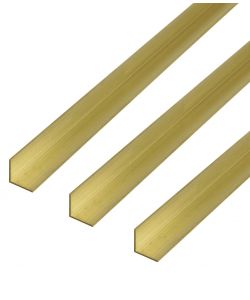 Alberts Profilo angolare ottone oro 1000x10x10 mm set da 3 pezzi