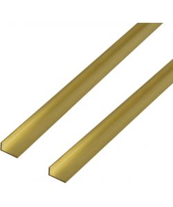 Alberts Profilo angolare in ottone 1000x20x15 mm set da 2 pezzi ferramenta